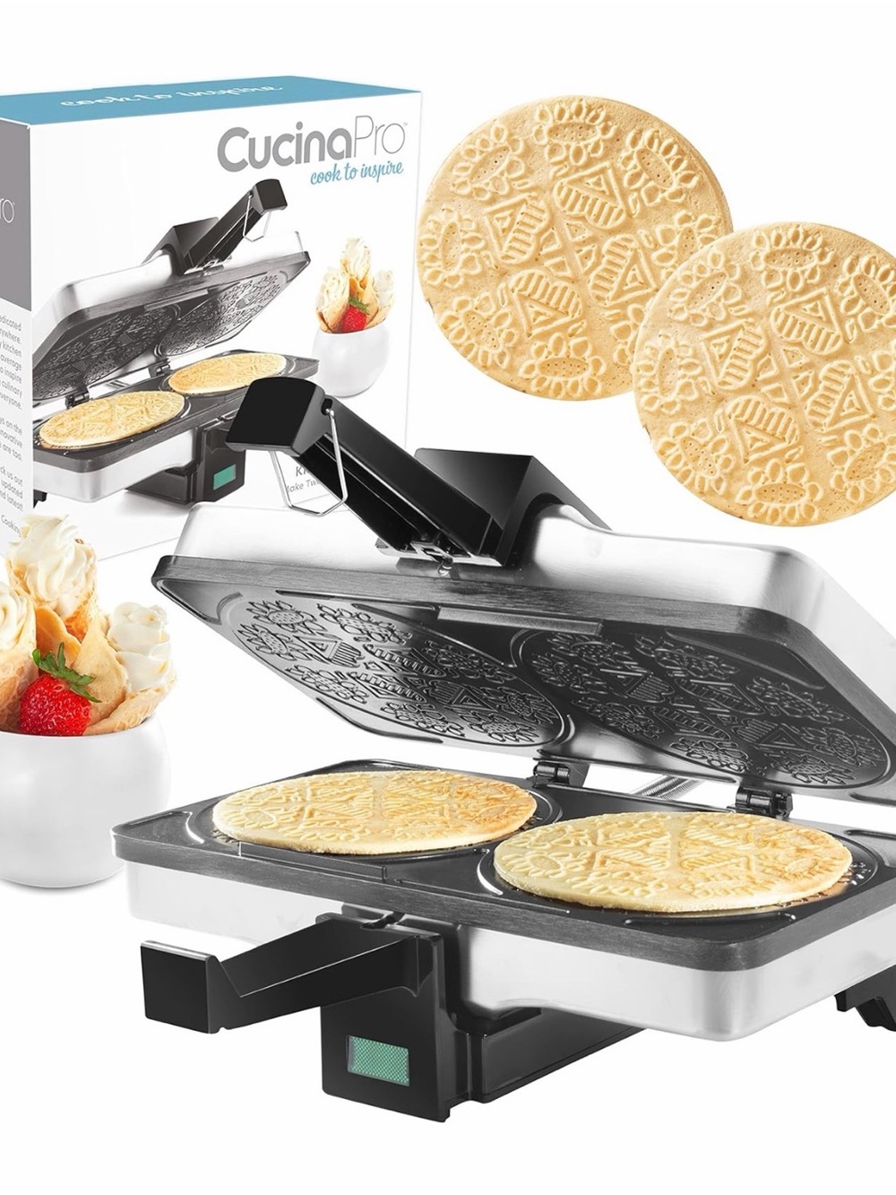CucinPro Krumkake Non-Stick Baker